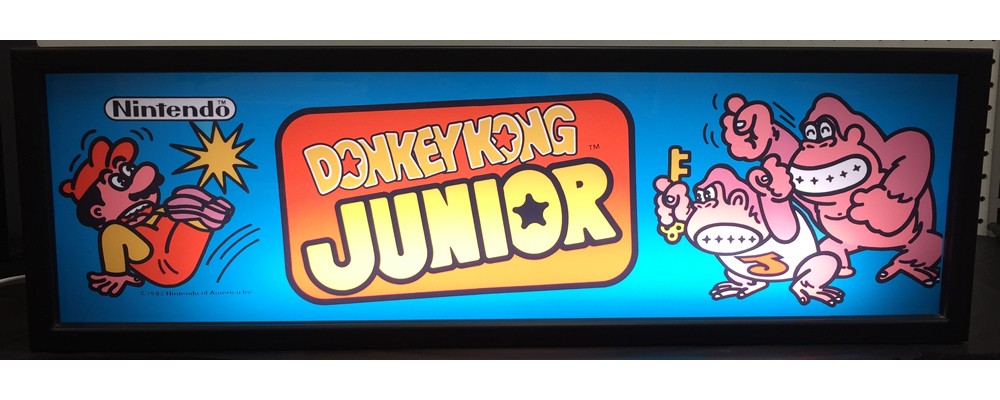 Donkey Kong Junior Arcade Marquee - Lightbox - Nintendo